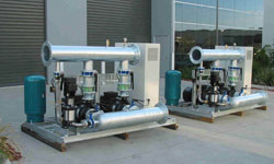 End suction pumps with VMS jockey pumps and MPV controller (twin sets)